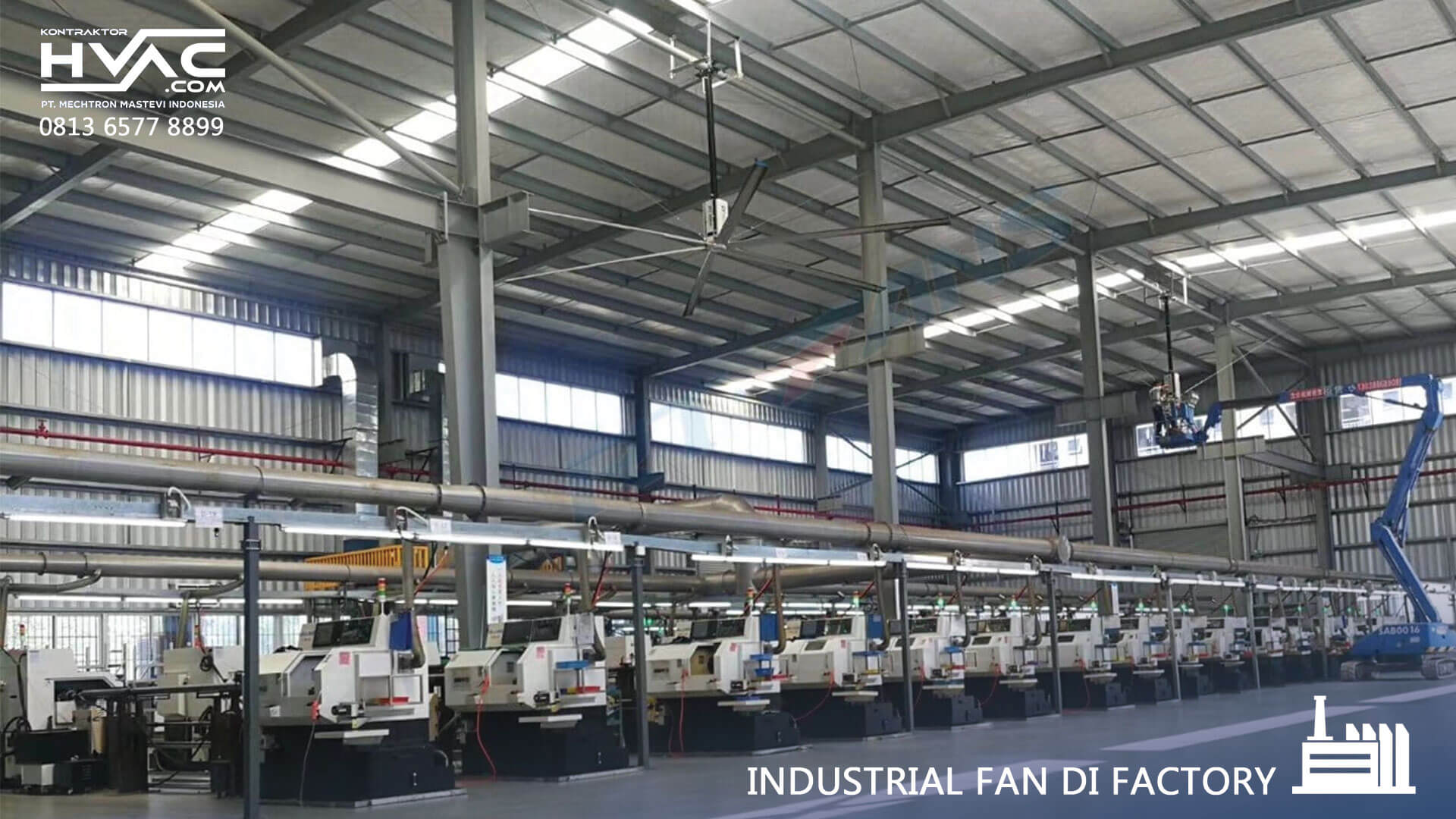 industrial fan di pabrik