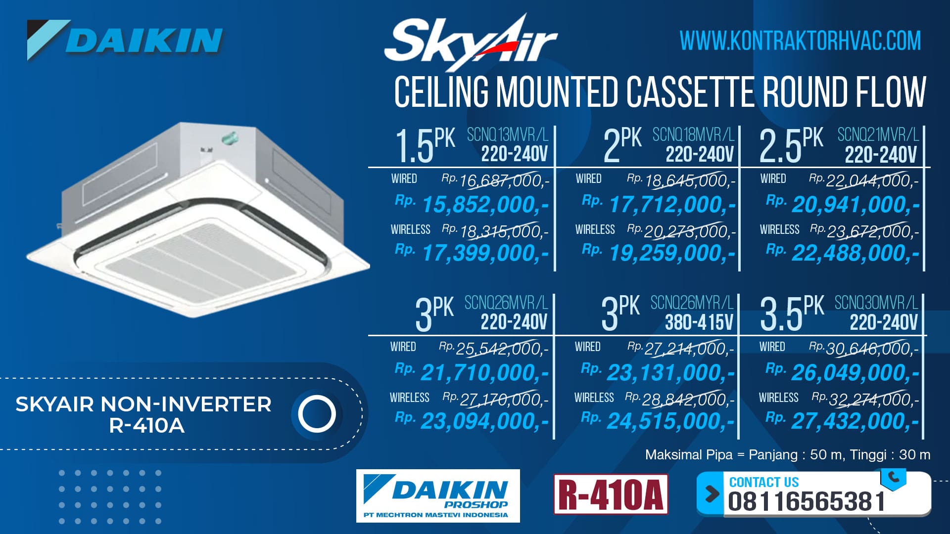 16.Skyair-Non-Inverter-R-410A-Ceiling-Mounted-Cassette-Round-Flow-V-min (1)