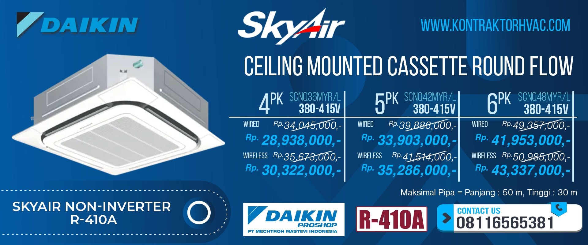 17.Skyair-Non-Inverter-R-410A-Ceiling-Mounted-Cassette-Round-Flow-Y-min (1)