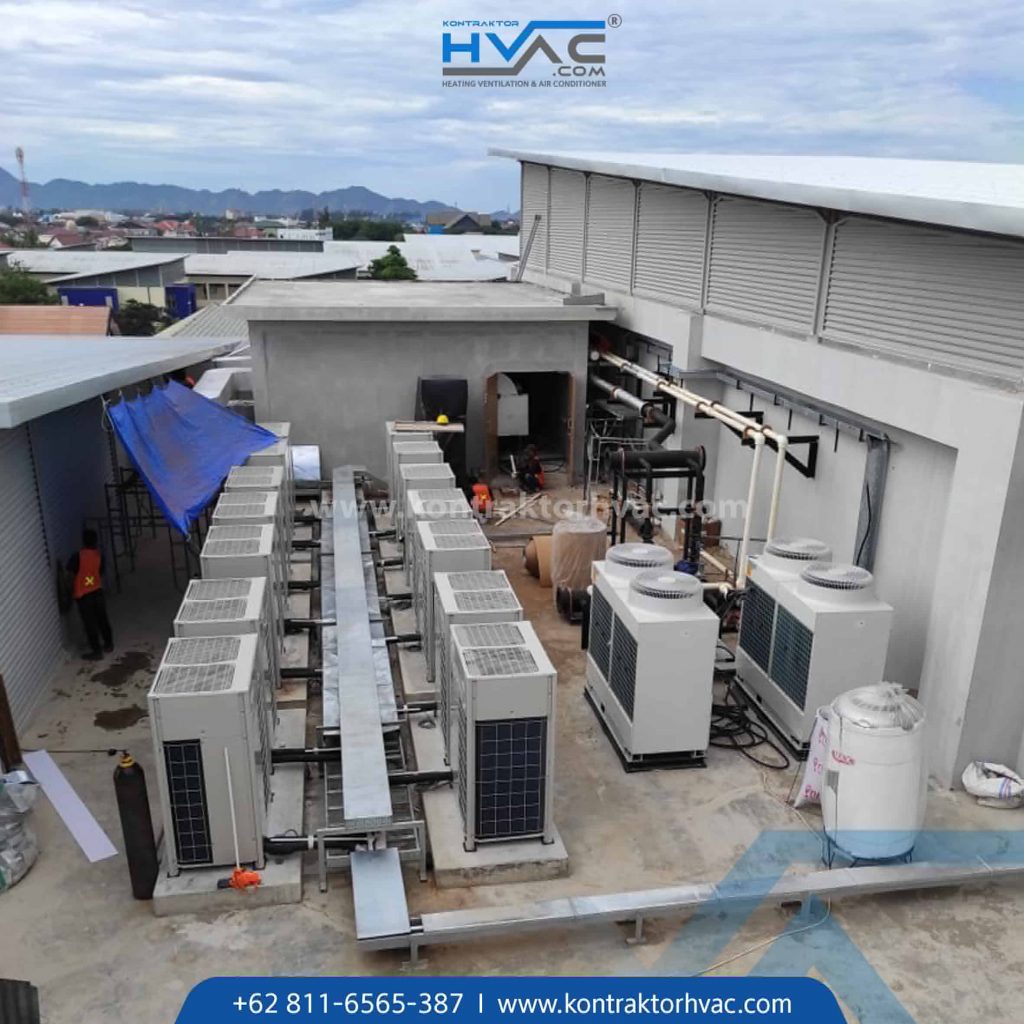 Deretan unit chiller terpasang di RSUD Zainal Abidin