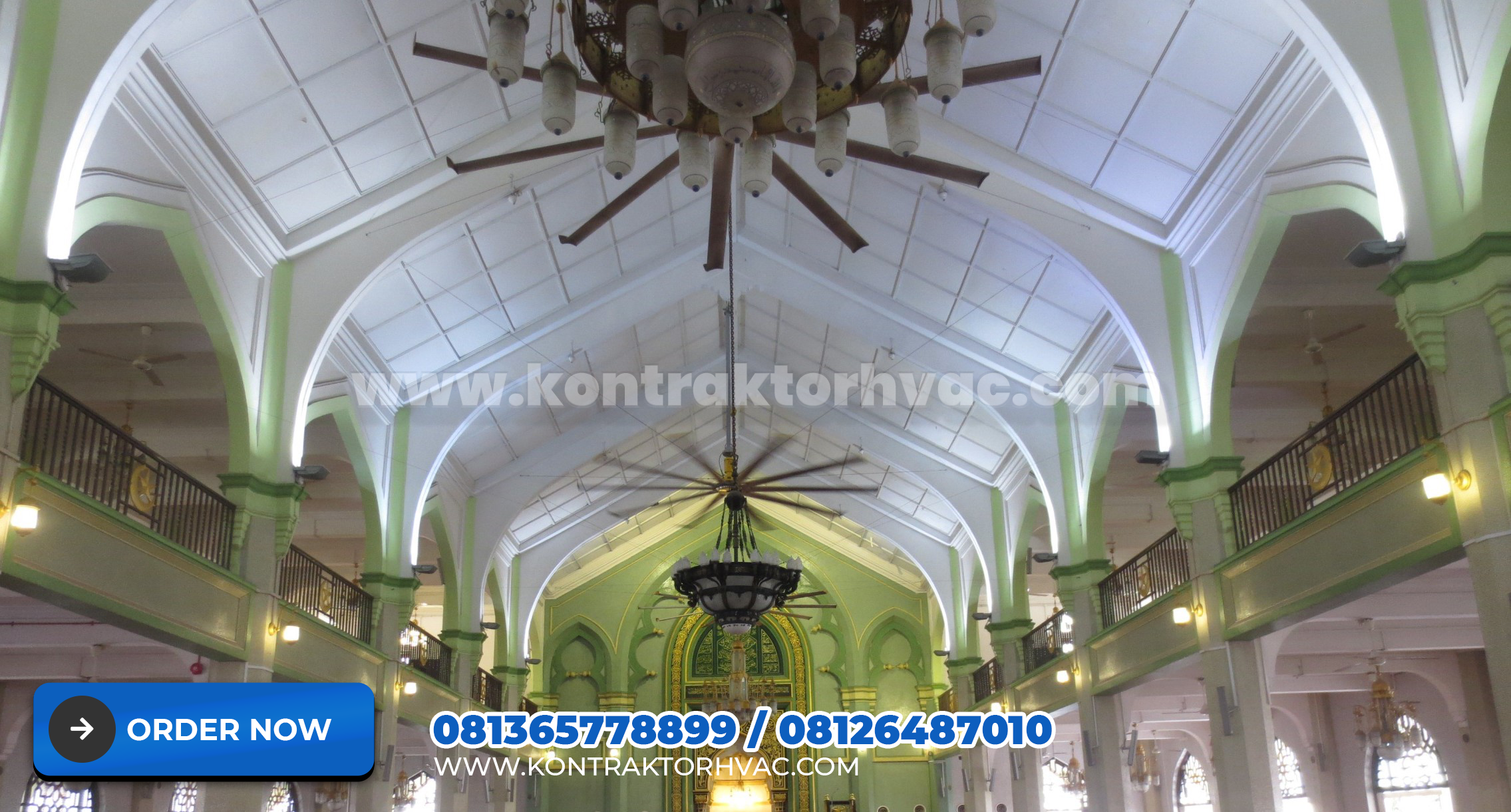 Masjid yang Menggunakan Kipas Angin Industrial