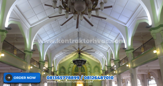 Masjid yang Menggunakan Kipas Angin Industrial