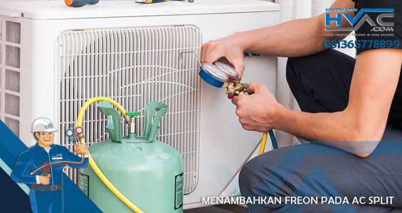 Menambahkan Freon pada AC Split