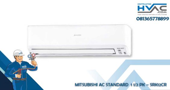 Mitsubishi AC Standard Wall Mounted Split 1 1/2 PK - SRK12CR