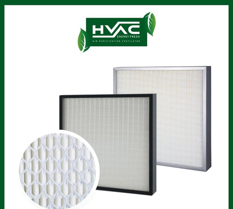 HEPA filter tipe mini pleat yang lebih tipis dan ringan