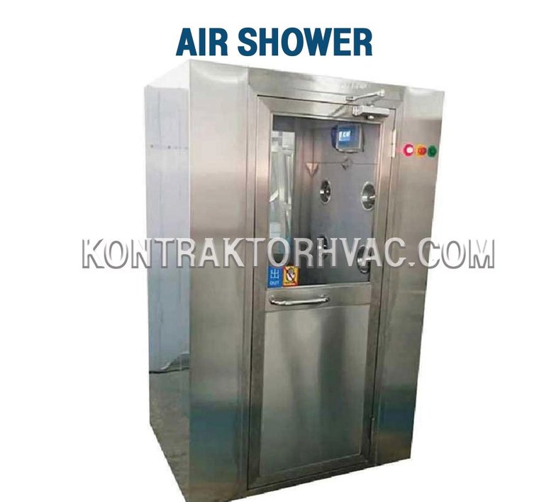 Bilik air shower berbahan baja tahan karat