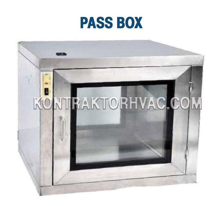 Pass box dua pintu untuk memindahkan barang antar ruangan