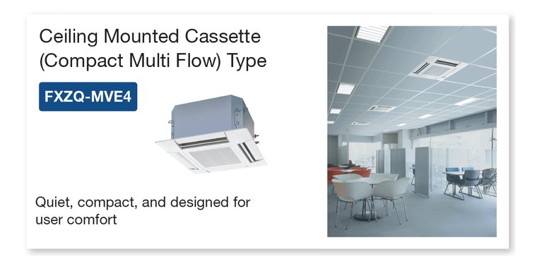 Kartu produk Daikin Ceiling Mounted Cassette tipe Compact Multi Flow