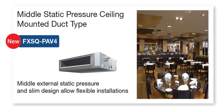 Kartu produk Daikin Middle Static Pressure Ceiling Mounted Duct Type